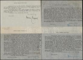 1957-1961 Henney Árpád (1895-1980), a Szálasi-kormány tárca nélküli minisztere, Milotay István és Sz...