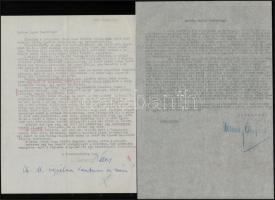 1957-1961 Henney Árpád (1895-1980), a Szálasi-kormány tárca nélküli minisztere, Milotay István és Sz...