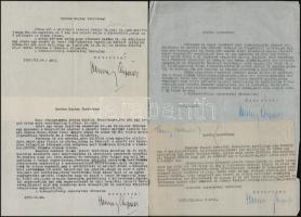 1957-1961 Henney Árpád (1895-1980), a Szálasi-kormány tárca nélküli minisztere, Milotay István és Sz...