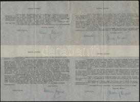 1957-1961 Henney Árpád (1895-1980), a Szálasi-kormány tárca nélküli minisztere, Milotay István és Sz...