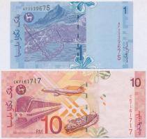 Malajzia 1996-2000. 1R + 10R T:I-,III
Malaysia 1996-2000. 1 Ringgit + 10 Ringgit C:AU,F