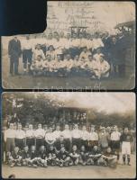 cca 1906-1912 Életképek az FTC-válogatottról: mérkőzések, csoportképek, 12 db fotó Weisz Ferenc (188...