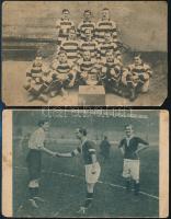 cca 1906-1912 Életképek az FTC-válogatottról: mérkőzések, csoportképek, 12 db fotó Weisz Ferenc (188...