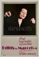 1986 Bánó Endre (1921-1992): Edith és Marcel I-II., francia film plakát, ofszet, 81x56,5 cm