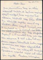 1970-1971 Gedó György (1949- ) olimpiai bajnok ökölvívó két levele Rózsavölgyi Tibor részére, boríté...