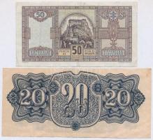 Szlovákia 1940. 50K + Csehszlovákia 1944. 20K T:III
Slovakia 1940. 50 Korun + Czechoslovakia 1944. ...