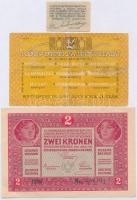 1917. 2K + 1930. 100P + 1944. 20P "A Vöröshadsereg Parancsnoksága" + Budapest 1919. 20f &q...