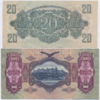 1917. 2K + 1930. 100P + 1944. 20P "A Vöröshadsereg Parancsnoksága" + Budapest 1919. 20f &q...