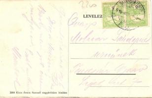 1916 Zólyom, Zvolen; Vasútállomás. Klein Ármin Nemzeti nagyáruháza kiadása / railway station / Bahnh...