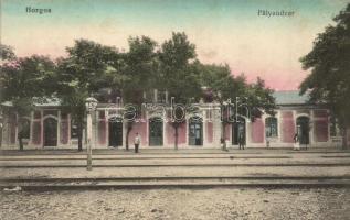 1915 Horgos, vasútállomás / Bahnhof / railway station (fl)