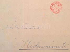 1942 Corvin naptár, a Corvin Áruház irredenta naptára, postán megküldve a hidasnémeti postahivatalna...