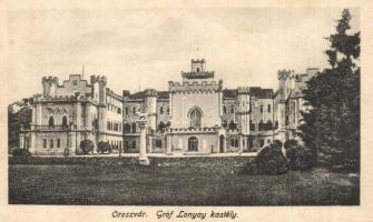 Oroszvár, Rusovce; Schloss / Gróf Lónyai kastély / castle + Magyar Vöröskereszt Kisegítő Kórház Oroszvár