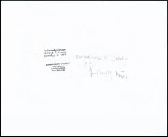 1986 Jankovszky György(1946-): Víkend ház IX, feliratozva, aláírt, pecséttel jelzett, részben színez...