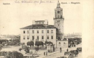 Sambir, Sambor; Rynek / Ringplatz / town hall, square, market (EK)