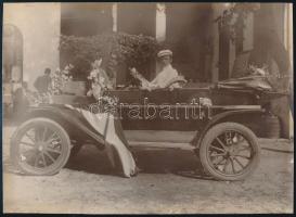 Régi autmobilok, 6 db szabadon felhasználható vintage negatív (24x36 mm és 9x6 cm között) + 4 db vin...