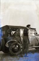 Régi autmobilok, 6 db szabadon felhasználható vintage negatív (24x36 mm és 9x6 cm között) + 4 db vin...