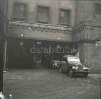 Régi autmobilok, 6 db szabadon felhasználható vintage negatív (24x36 mm és 9x6 cm között) + 4 db vin...