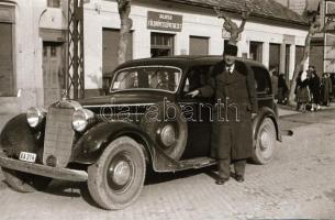 Régi autmobilok, 6 db szabadon felhasználható vintage negatív (24x36 mm és 9x6 cm között) + 4 db vin...