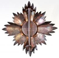 1946. "Magyar Köztársasági Érdemrend Középkeresztjének csillaga" zománcozott Ag csillag, h...