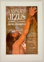 cca 1990 Názáreti Jézus I-II. film plakát, rendezte: Franco Zeffirelli, hajtásnyommal, 86x60 cm