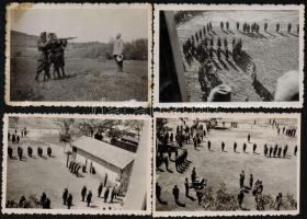 cca 1940-1945 Katonai kivégzések, 4 db vintage fotó, 6x9 cm