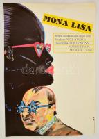 1986 Rácmolnár Sándor (1960 - ): Mona Lisa, angol film plakát, 81,5x56,5 cm