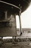 cca 1948 Budapesti hajógyár, hajóépítés, avatás, 35 db szabadon felhasználható vintage negatív, 24x3...