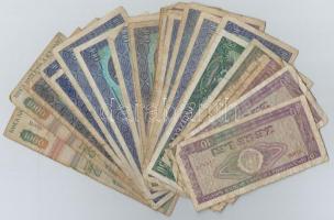 Románia 1966-1991. 10L-1000L (25x) vegyes bankjegy tétel T:III-,IV Romania 1966-1991. 10 Lei - 1000 Lei (25x) various banknotes C:VG,G