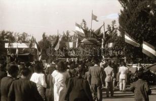 cca 1949 Honvéd hét a Margit-szigeten (fegyverek, lovas bemutató, céllövészet, katonai dzsip), 20 db...