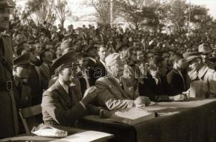 cca 1949 Honvéd hét a Margit-szigeten (fegyverek, lovas bemutató, céllövészet, katonai dzsip), 20 db...