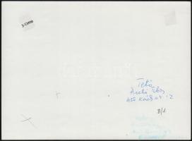 cca 1977 A magyar fotóművészet avantgarde korszakából 3 db jelzett, vintage fotó, 23x18 cm