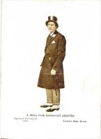 8 db RÉGI erdélyi népviseletes művészlap. Haáz Rezső szignóval / 8 pre-1945 Transylvanian folklore a...