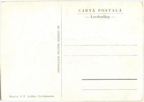8 db RÉGI erdélyi népviseletes művészlap. Haáz Rezső szignóval / 8 pre-1945 Transylvanian folklore a...