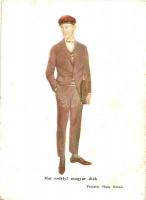 8 db RÉGI erdélyi népviseletes művészlap. Haáz Rezső szignóval / 8 pre-1945 Transylvanian folklore a...