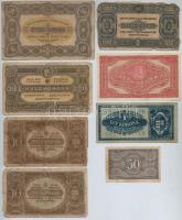 1920. 50f + 1K + 2K + 10K (2x) + 20K + 50K + 1923. 1000K T:III-,IV