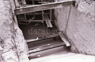 1987 Újpesti vasútállomás átépítése, áthelyezése, 37 db szabadon felhasználható vintage negatív, 24x...