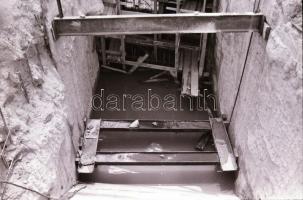 1987 Újpesti vasútállomás átépítése, áthelyezése, 37 db szabadon felhasználható vintage negatív, 24x...