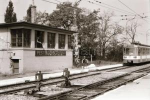 cca 1992 HÉV vonal Vágóhíd és Ráckeve között, szerelvények, műszaki berendezések, 37 db szabadon fel...