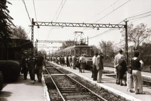 cca 1992 HÉV vonal Vágóhíd és Ráckeve között, szerelvények, műszaki berendezések, 37 db szabadon fel...