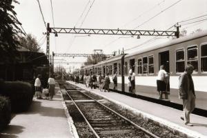 cca 1992 HÉV vonal Vágóhíd és Ráckeve között, szerelvények, műszaki berendezések, 37 db szabadon fel...