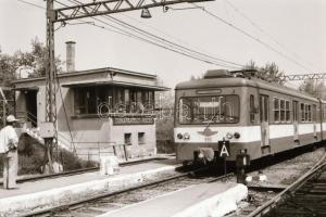 cca 1992 HÉV vonal Vágóhíd és Ráckeve között, szerelvények, műszaki berendezések, 37 db szabadon fel...