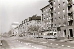 1980 Villamosok az Üllői úton, 17 db szabadon felhasználható vintage negatív, + további 10 db negatí...