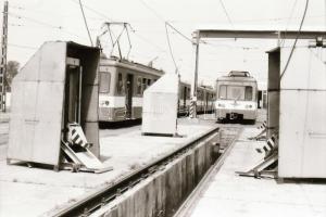 1992 HÉV szerelvények, műszaki berendezések, kocsimosó (Dunahaszti, Ráckeve, Csepel), 34 db szabadon...