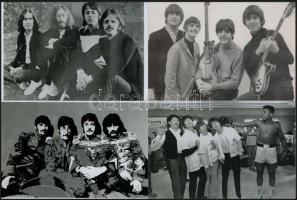 cca 1969 Beatles együttes, 4 db mai nagyítás Fekete György (1904-1990) budapesti fényképész gyűjtéséből, 10x15 cm