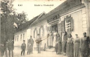 1910 Kál, Fő utca, Goldstein M. és társa vegyeskereskedése és saját kiadása (EK)