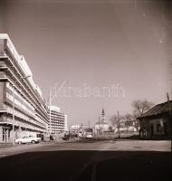 1968 Kecskemét, leninvárosi épületek, látképek - új városrész épül, 28 db professzionális minőségű, ...