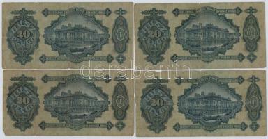 1930. 20P (4x) T:III,III-