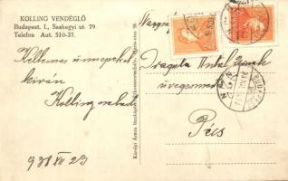 1938 Budapest XII. Farkasrét, Kolling vendéglő, Nyilvános Távbeszélő állomás. Károlyi Ármin photo