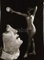 cca 1974 Mesés modellek, mesés történetek, szolidan erotikus felvételek, 13 db vintage negatív, 36x2...