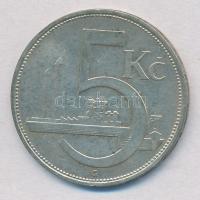 Csehszlovákia 1929. 5K Ag T:2  Czechoslovakia 1929. 5 Korun Ag C:XF Krause KM#11